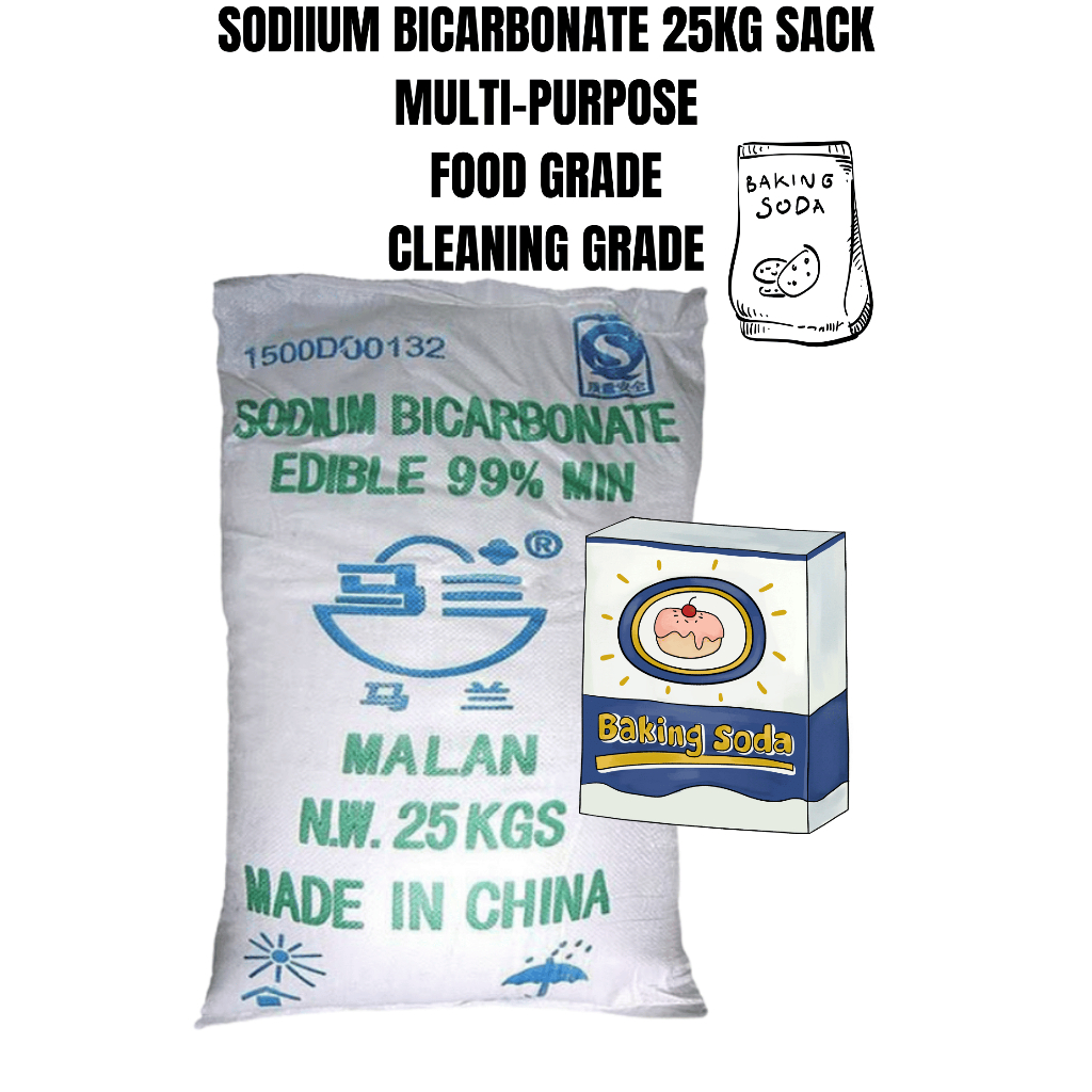 Baking Soda 25 kg Sack Multi-Purposes Baking Daily Cleaning Hotel ...