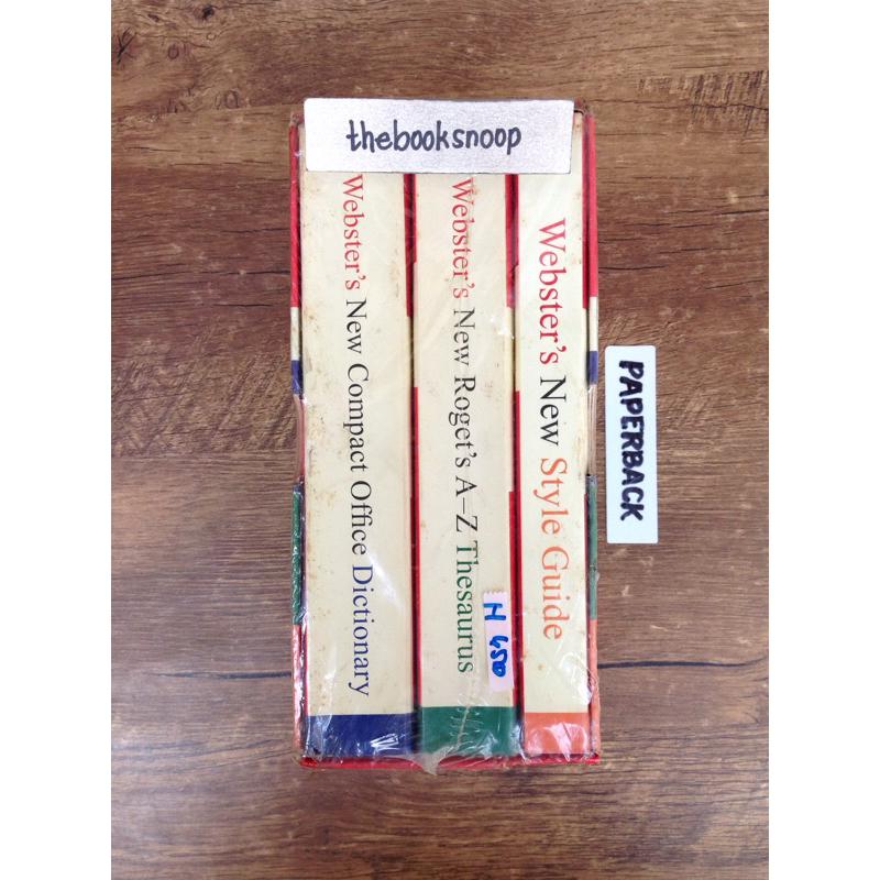 Webster’s Dictionary/Thesaurus/Style Guide boxed set language | Shopee ...