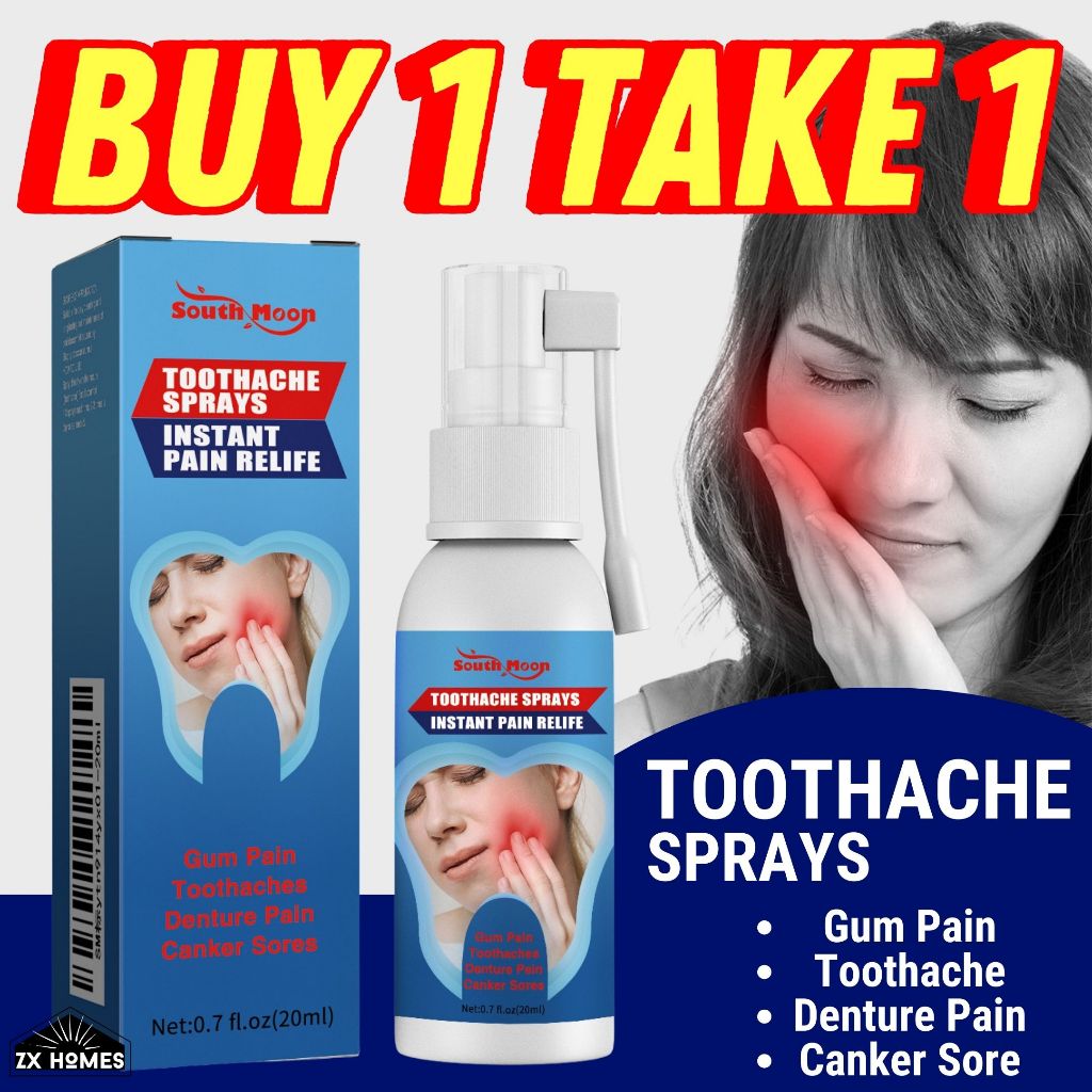 ZX HOMES [HOT! 3PCS] Tooth Pain Relief Spray Teeth Decay Remover ... - Decay Pain Reliever For Sale