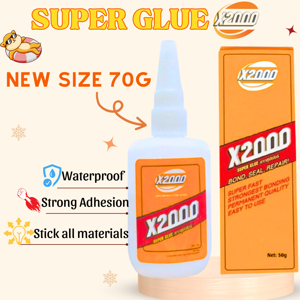 X2000 Super Glue MultiPurpose Waterproof Shoe Repair Glue Sneakers