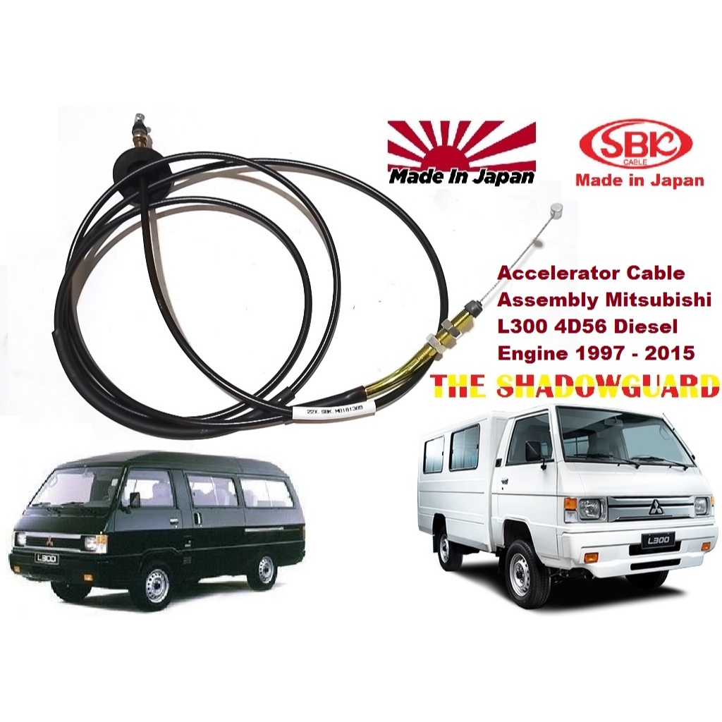 Accelerator Cable Assembly Mitsubishi L300 4D56 Diesel Engine 1997 ...