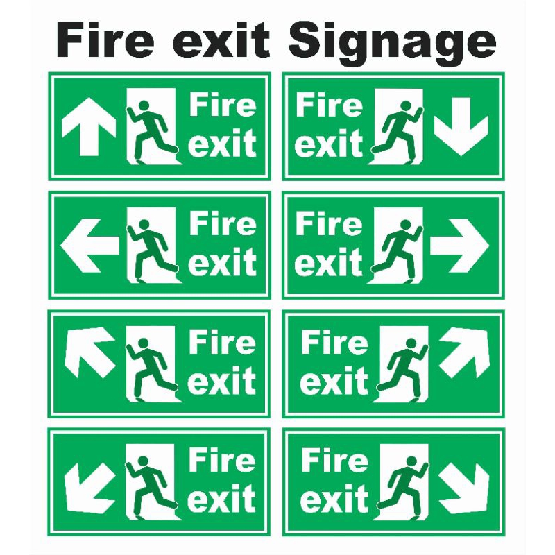 Signage for Fire Exit | Shopee Malaysia