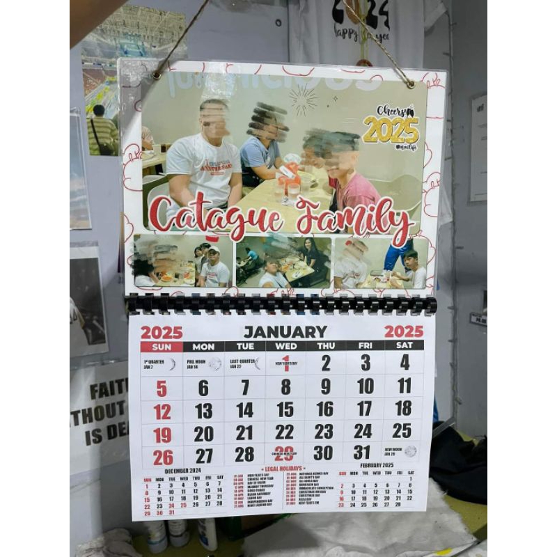 2025 CALENDAR - PERSONALIZED LAMINATED | Shopee Malaysia