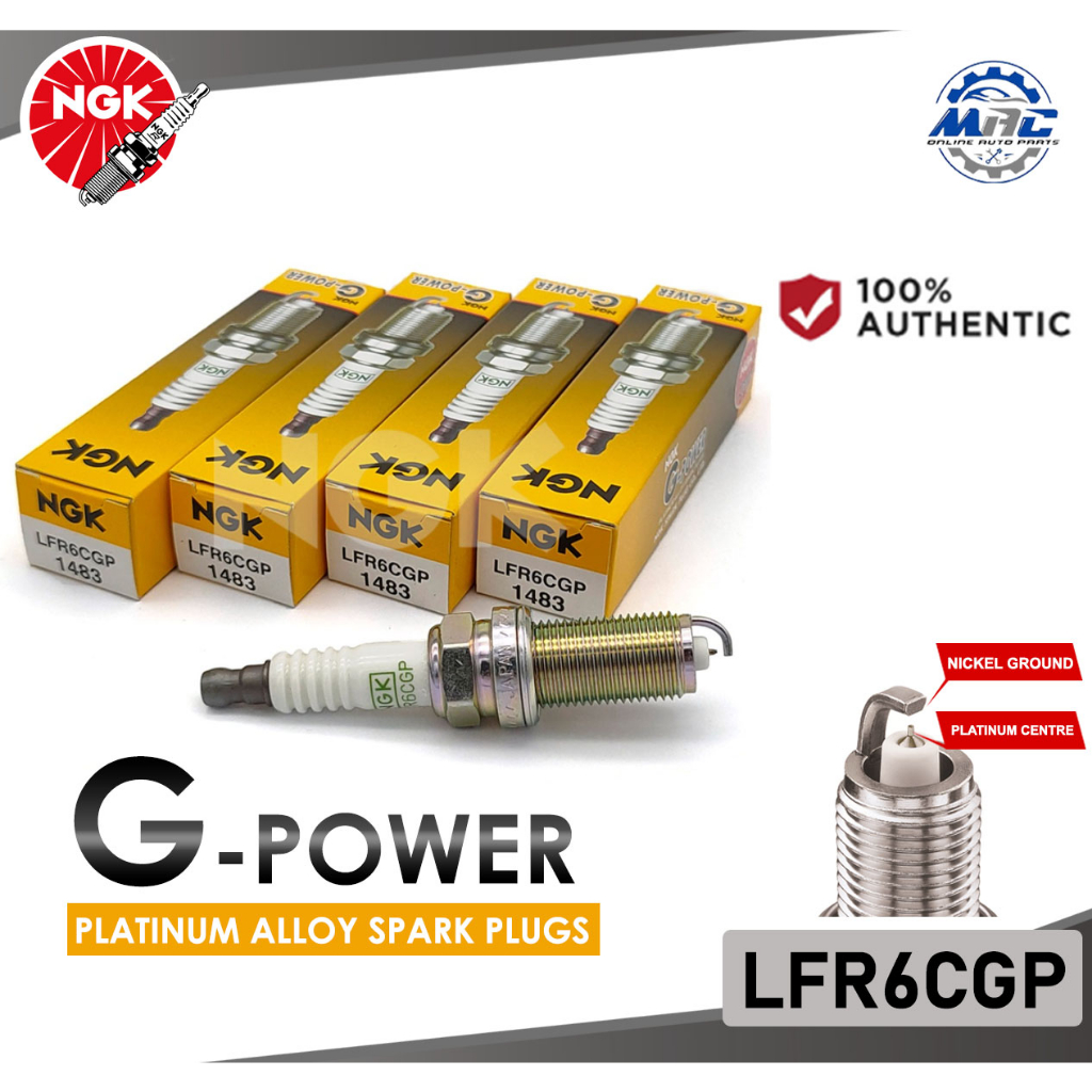 NGK LFR6CGP 1483 G-Power 4 pcs Platinum Spark plug for Toyota Innova ...