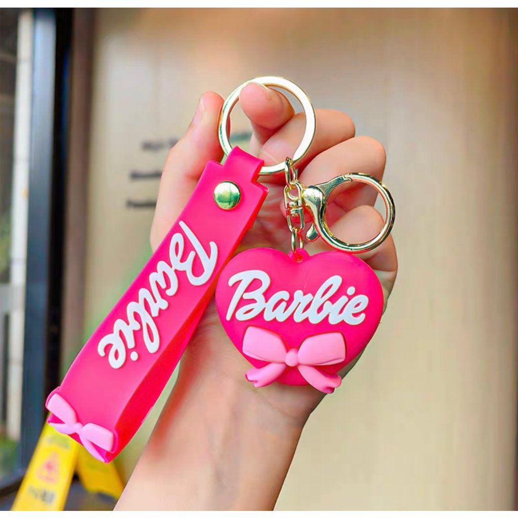 barbie keychain rubber souveniers barbie character design Shopee Malaysia