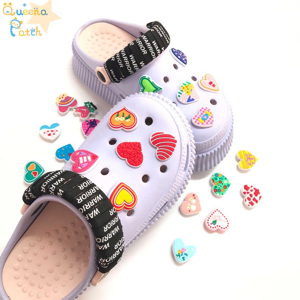 Jibbitz Valentine's Gift Heart Design Crocs Shoe Decoration For Shoe