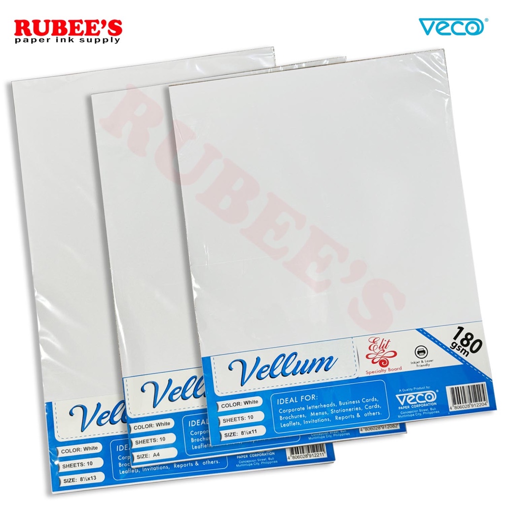 Vellum Board VECO Elit 180gsm (5 packs) Shopee Malaysia