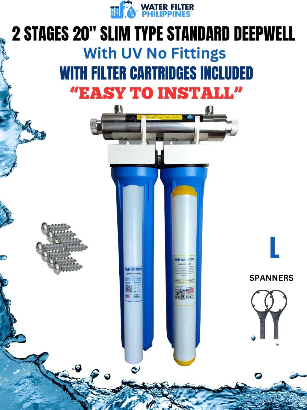 Water Filtration System 2 Stages 20