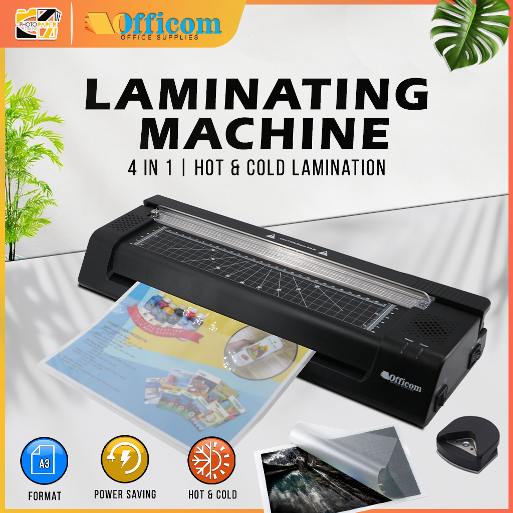 4 in 1 Laminator A3 Laminating Machine with 2 Roller System