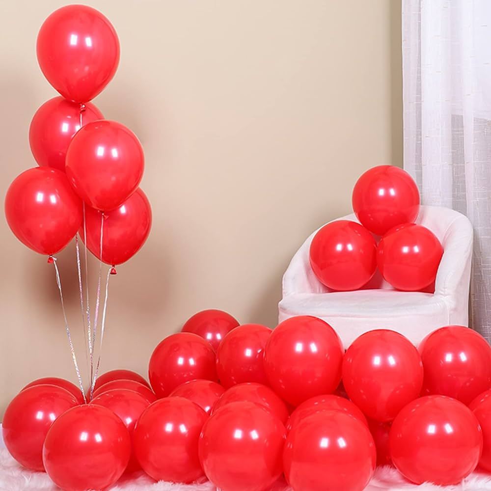 (5 inch / 10 inch / 12 inch) RED (ORDINARY) Color Balloon (100pcs per ...