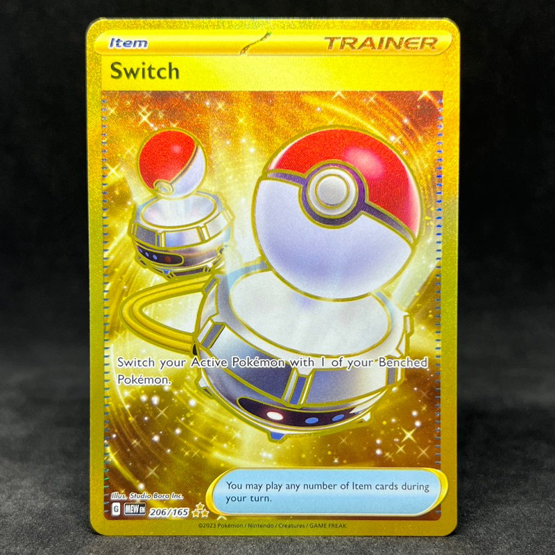 pokemon 151 gold switch card 30 / Artist Pokemon TCG Switch Gold Secret
