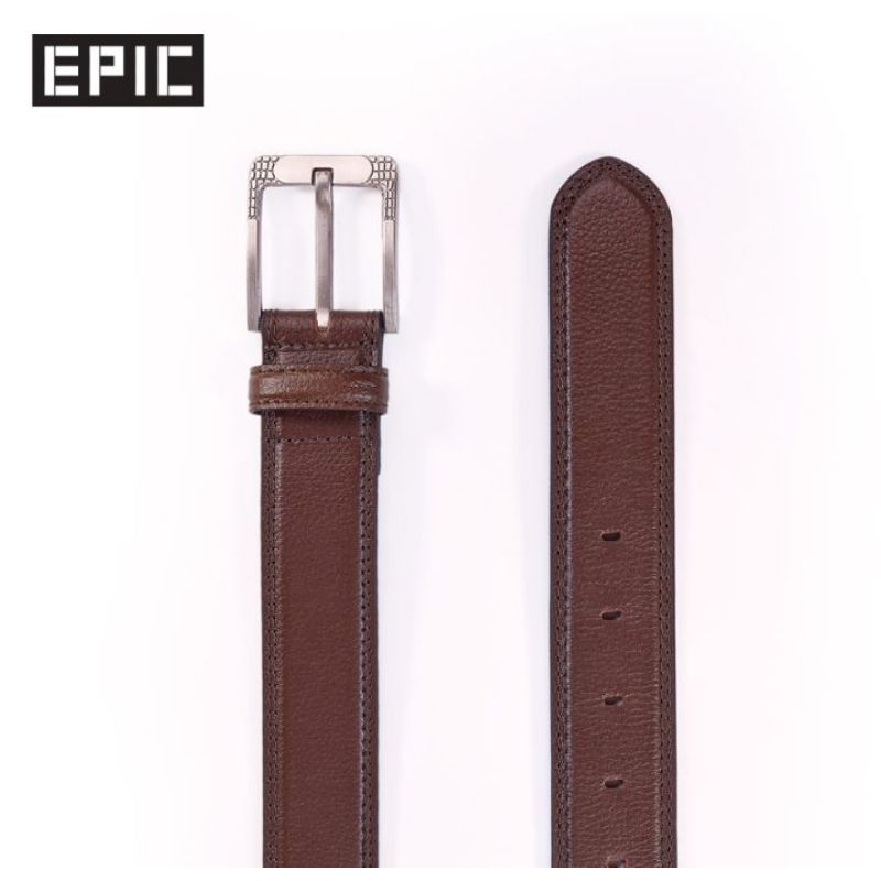 Personalized Men's Leather Belt - Custom Name Engraved Dad Gift Idea