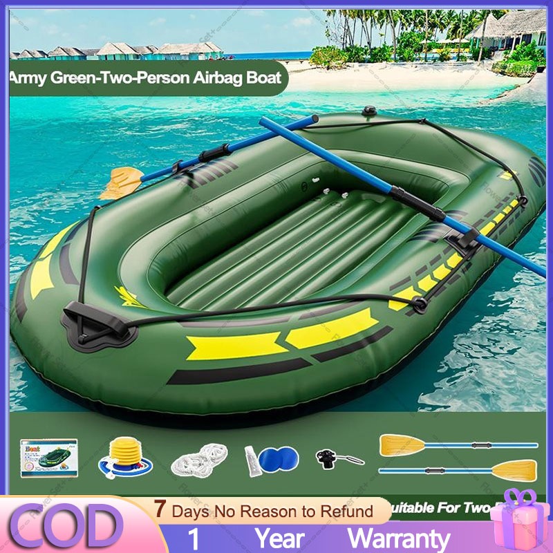 Sports Kayak 2 People Thickening PVC Inflatable Boat Pump Fishing Boat ...