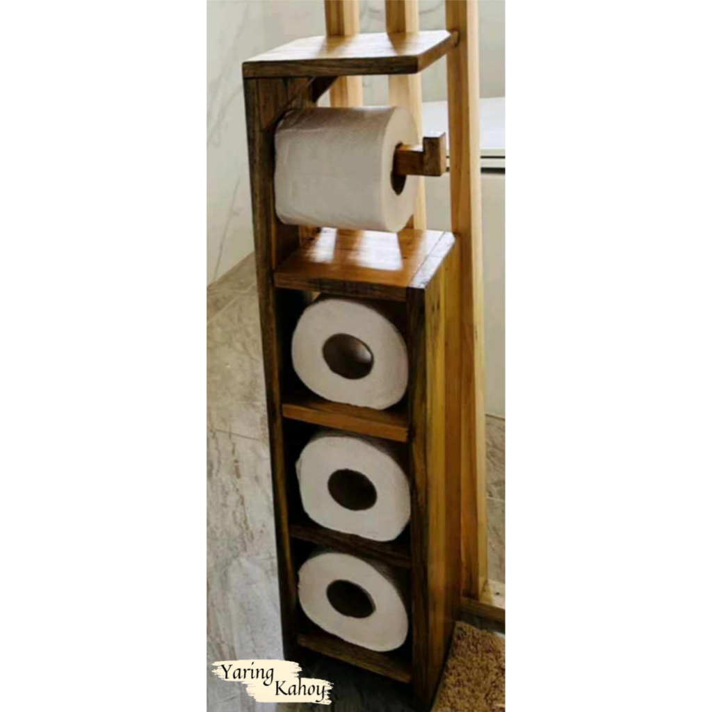 TISSUE RACK STAND WOODEN - MAHOGANY FINISH | Shopee Malaysia