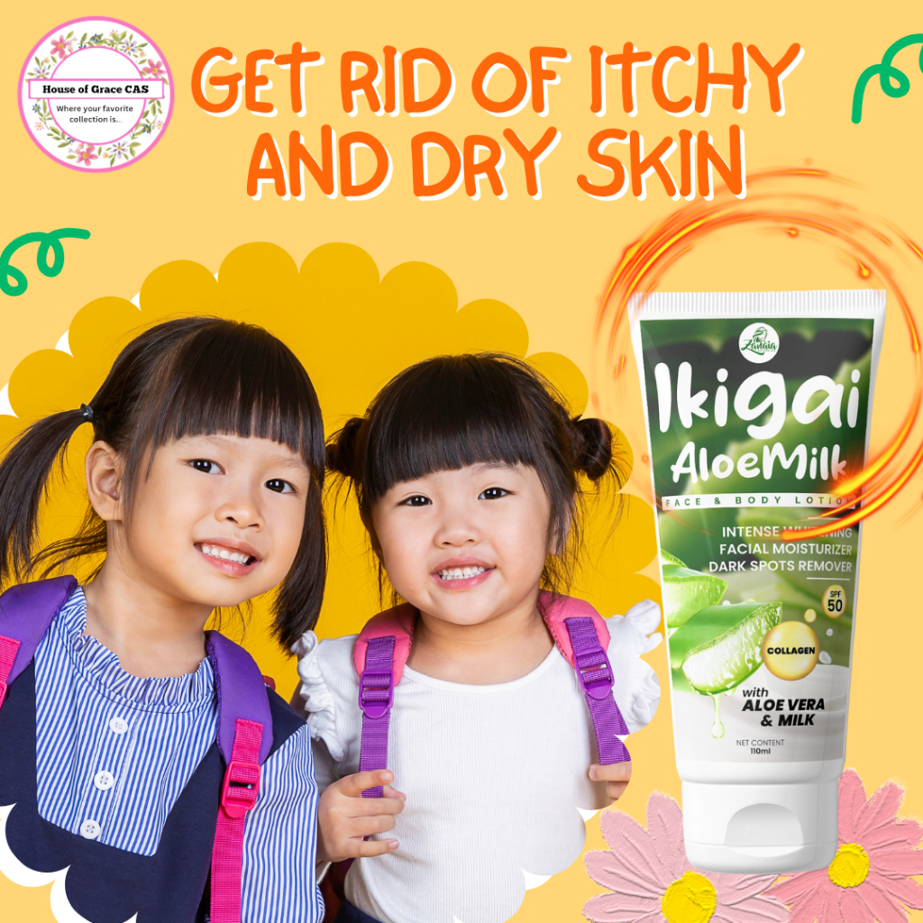 Ikigai Kid's Lotion for Dry Scaly Itchy Skin Helps Heal Eczema