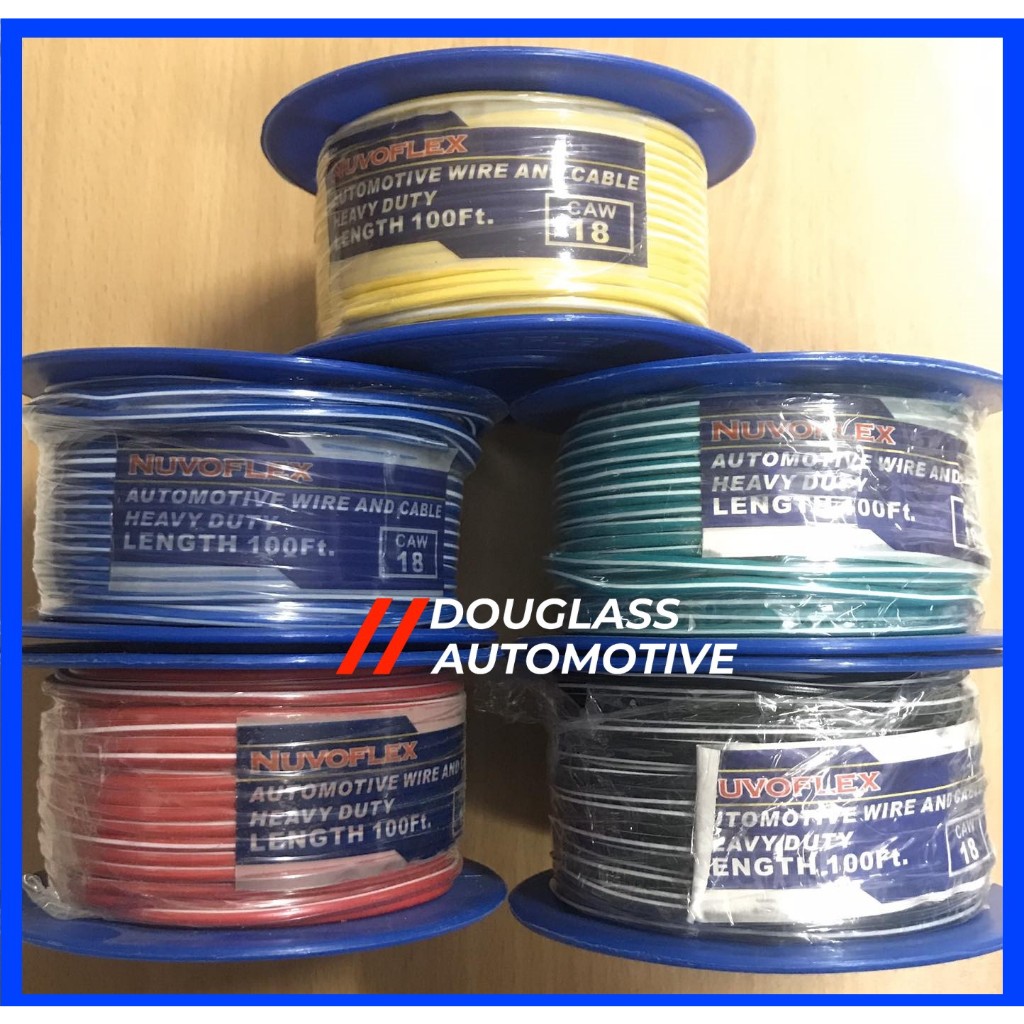 NUVOFLEX Automotive Electrical Wire Autowire (PRICE PER METER) Shopee