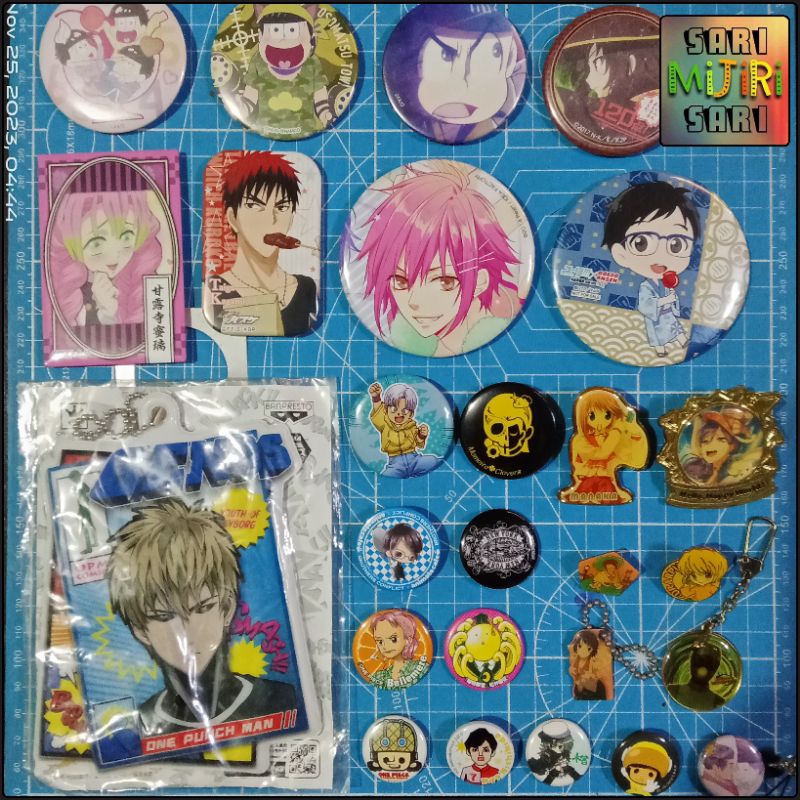 Anime pins: One Punch Man Kuroko Basket Dragon Ball Katsuki Yuuri Demon ...