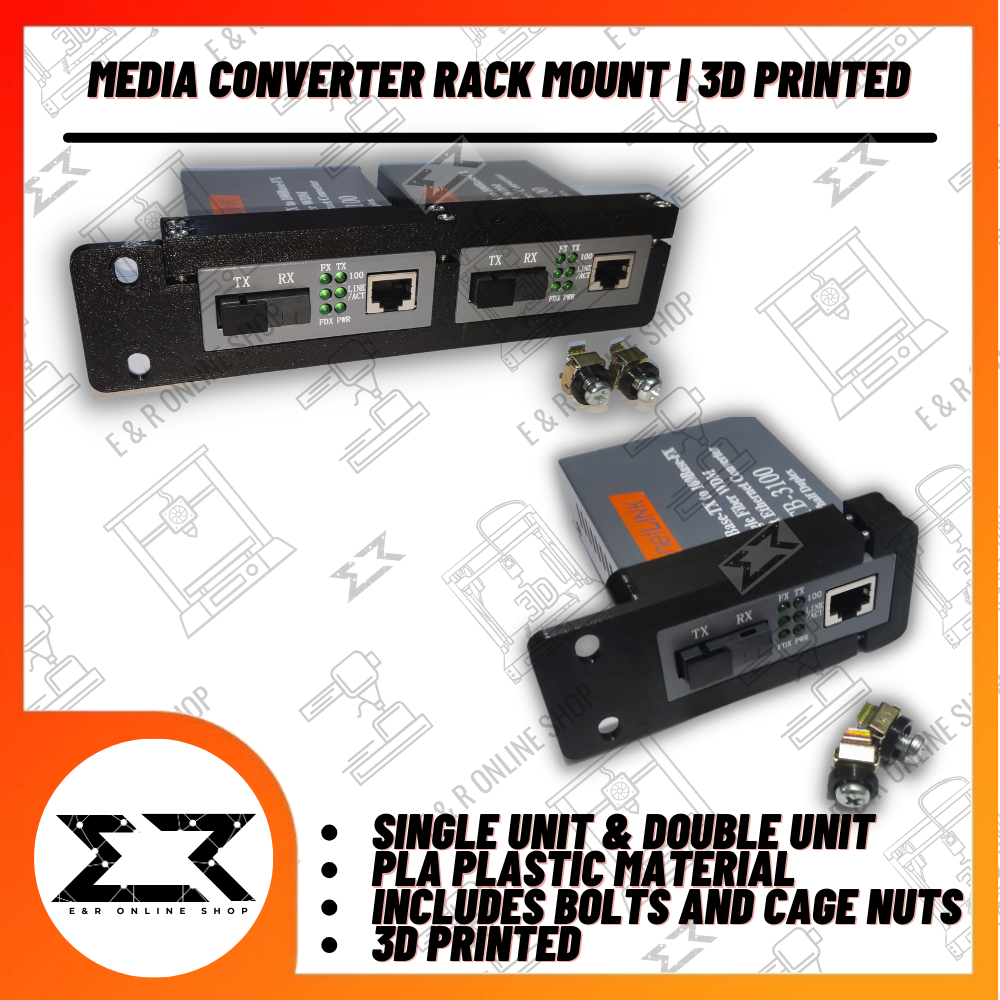 Media Converter Rack Mount 3D Printed | Shopee Malaysia
