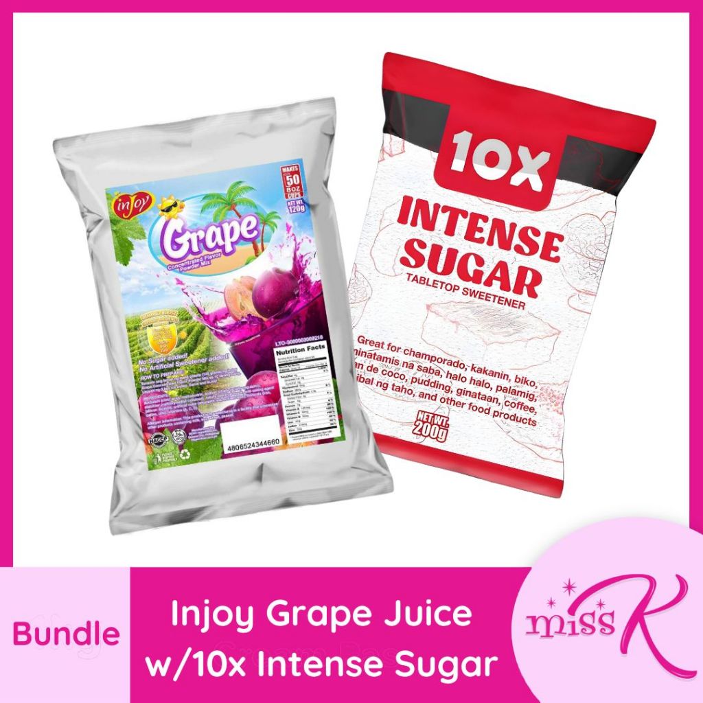 Injoy Grape Juice | Concentrated Powdered Juice with 10x Intense Sugar ...