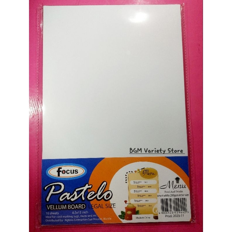 Long Size Vellum Board Paper 200 gsm 10 sheets (Long Bond Paper Size) Shopee Malaysia