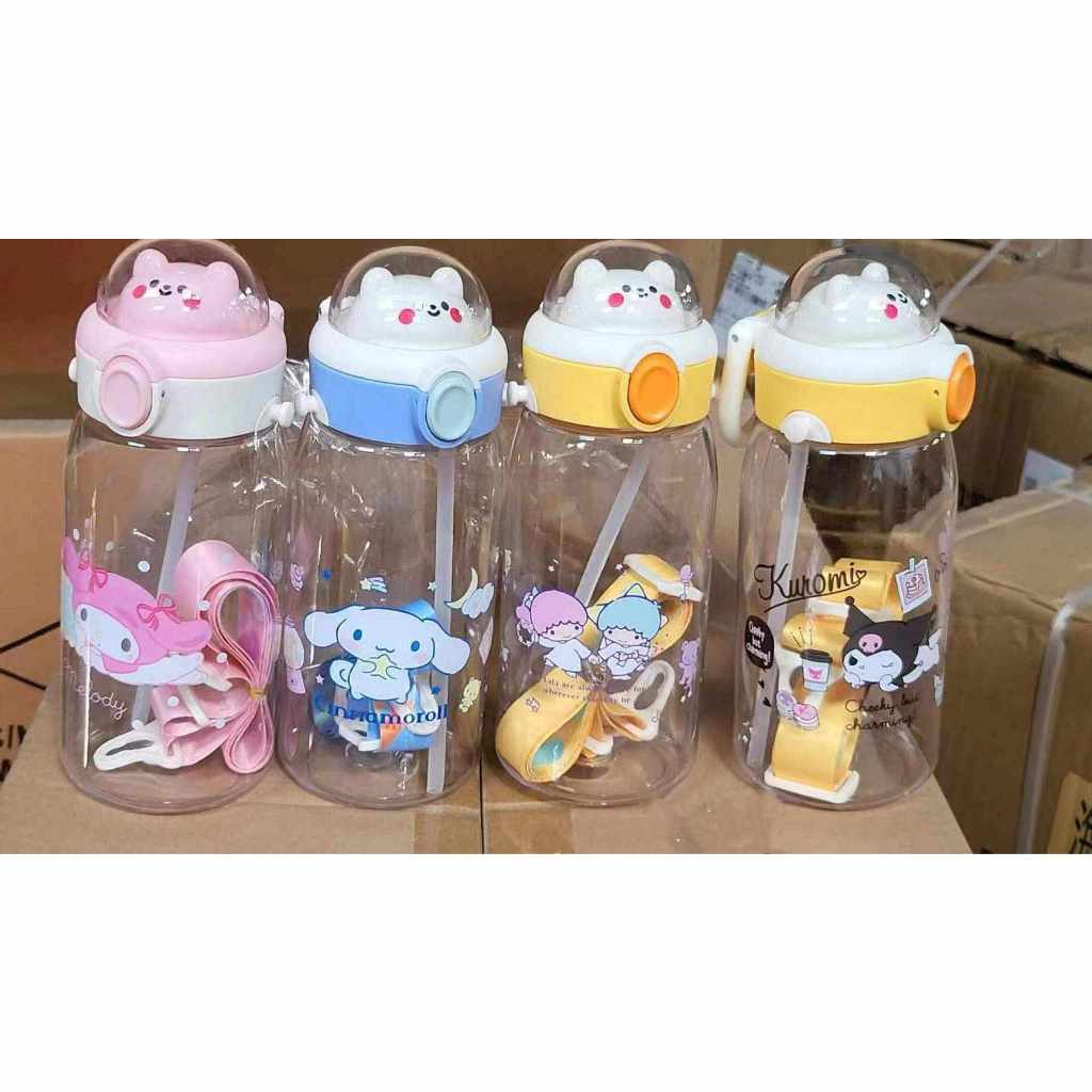 HCH 580ml Sanrio Anime My Melody Water Bottle Cute Transparent Portable ...