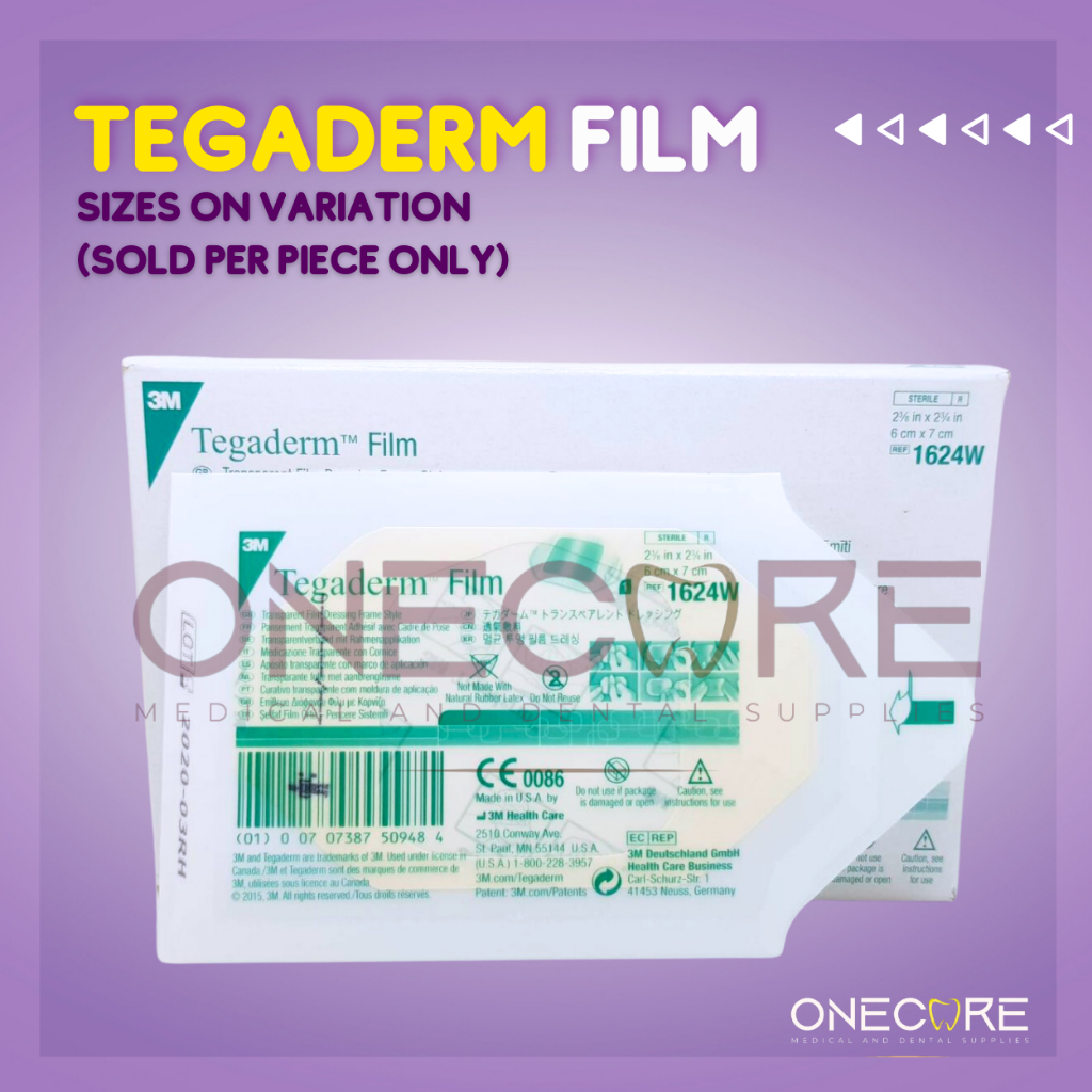 3M Transparent Tegaderm Film Dressing (sizes 2 3/8 X 2 3/4inh and 4 in