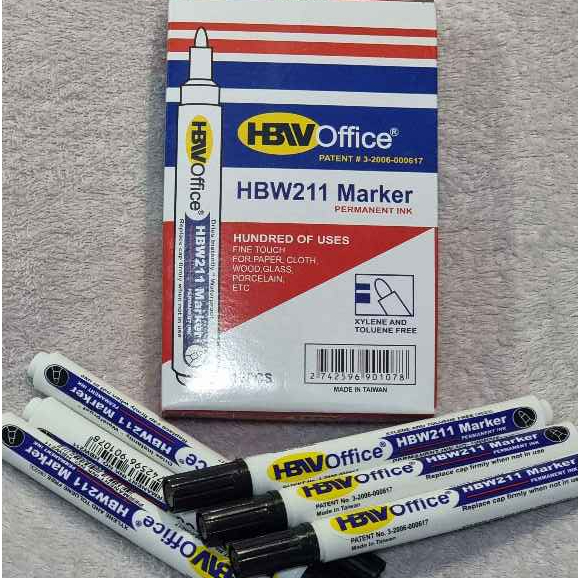 HBW 211 Markers FOR permanent and white board | Shopee Malaysia