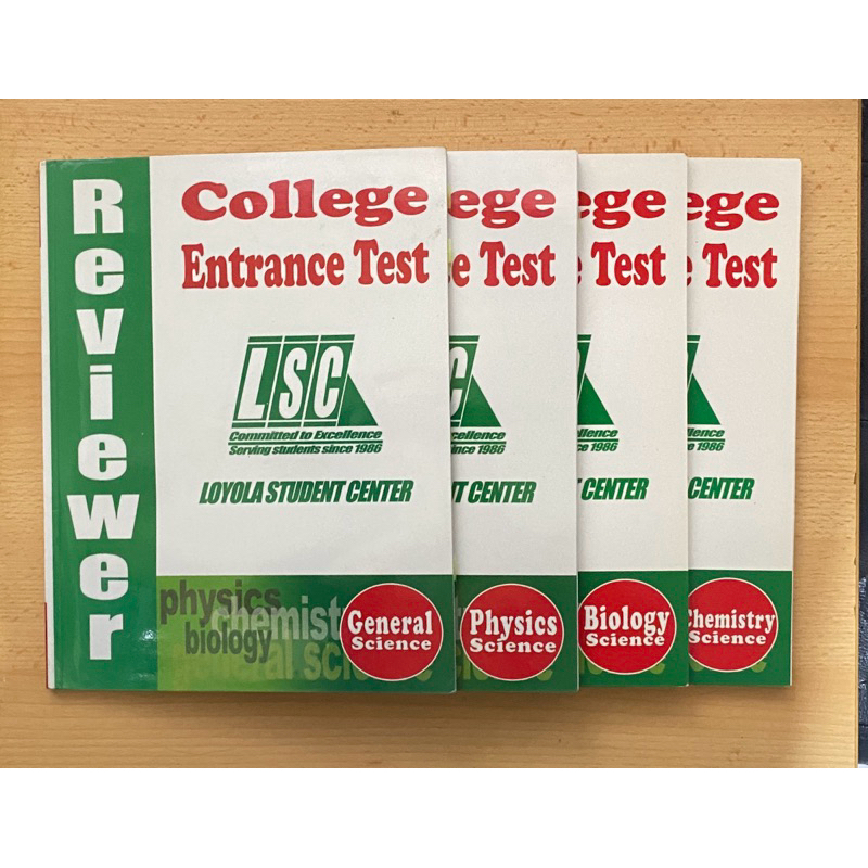 LSC College Entrance Test Reviewer (Science Set- Biology Physics ...