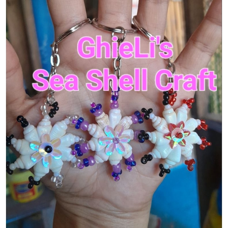 Keychain Flower made of sea shell. | Shopee Malaysia