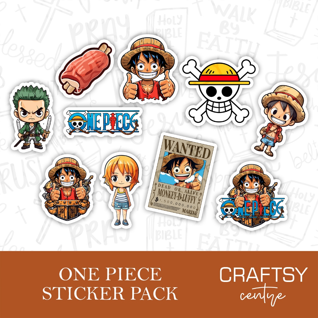 One Piece Sticker Pack | Craftsy Centre | Shopee Malaysia