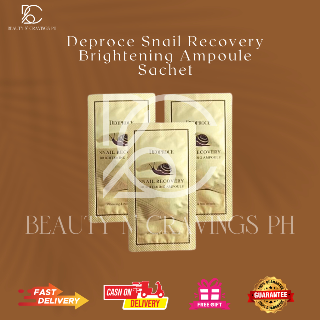 Deproce Snail Recovery Brightening Ampoule Sachet | Shopee Malaysia