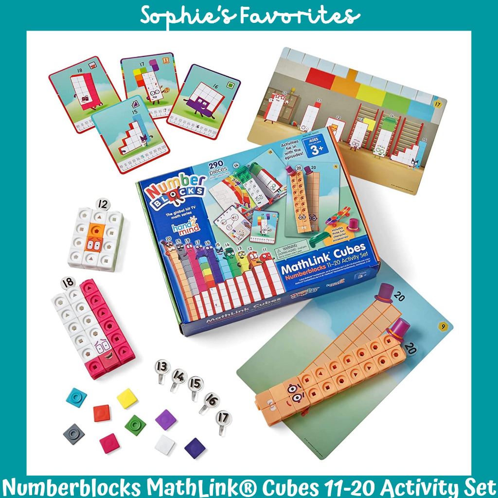 Numberblocks MathLink Cubes 11-20 Activity Set (hand2mind) Linking ...