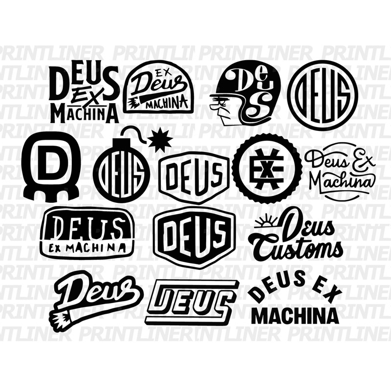 DEUS EX MACHINA CUT OUT VINYL STICKER (DECALS) | Shopee Malaysia