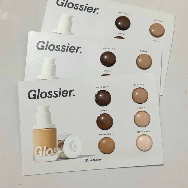 GLOSSIER Stretch Fluid Foundation Sample Card Shopee Malaysia