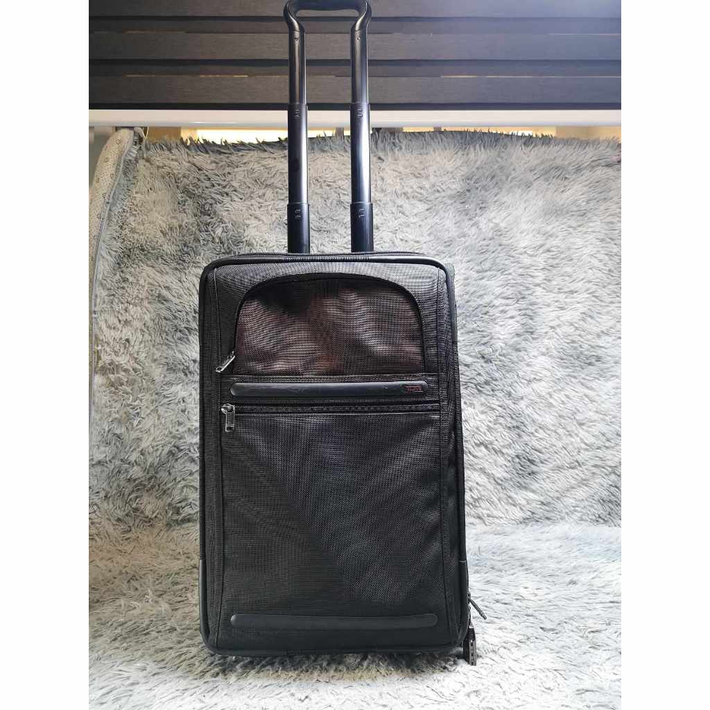 Tumi Black Nylon Fixed Wheel Luggage Shopee Malaysia