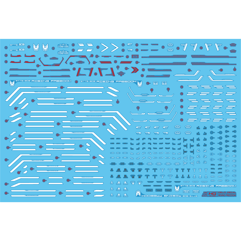 Delpi Decal HG Rising Freedom Waterslide Decals | Shopee Malaysia