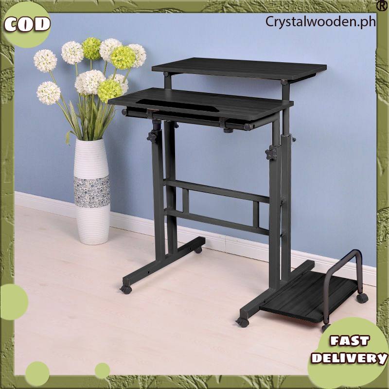 Standing Desktop Computer Desk Home desk bedroom movable study table ...