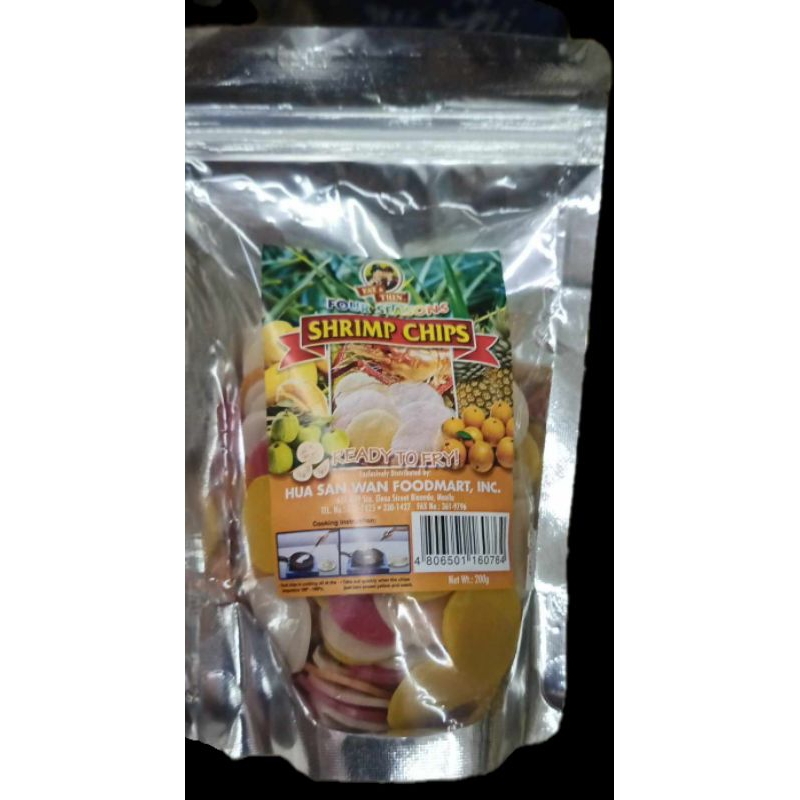 Fat & Thin Shrimp Chips Crackers 200g Uncooked Kropek Chicharap ...