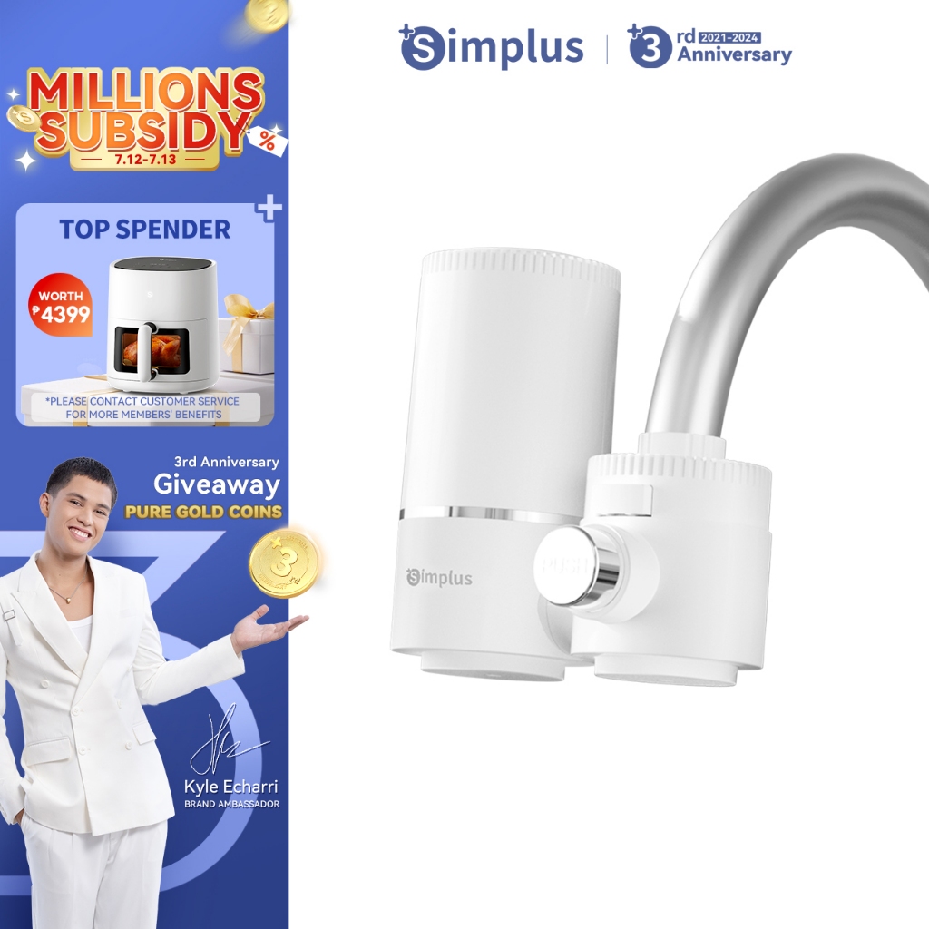 Simplus Water Purifier 6-Stage Filtration On Tap Water Purifier With ...