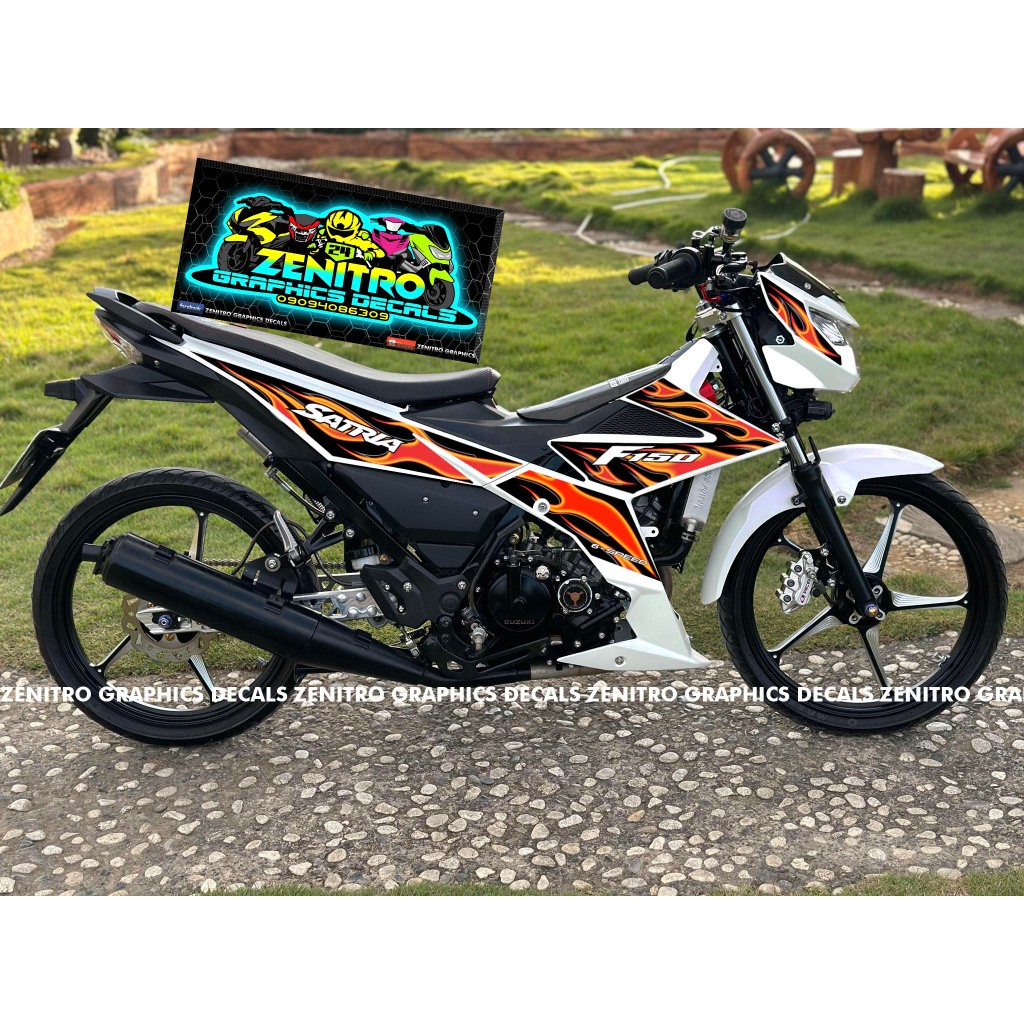FIRE STAMP DECALS FOR RAIDER R150FI (ZENITRO GRAPHICS DECALS) | Shopee ...