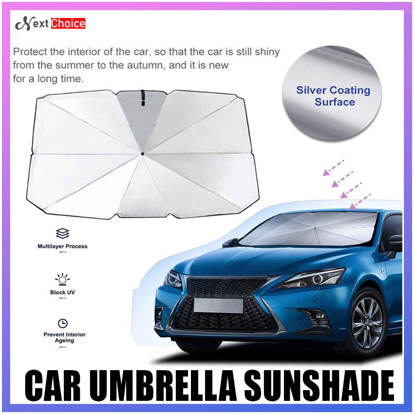 Foldable Car Sunshade Umbrella Type Front Windshield Windscreen Window ...