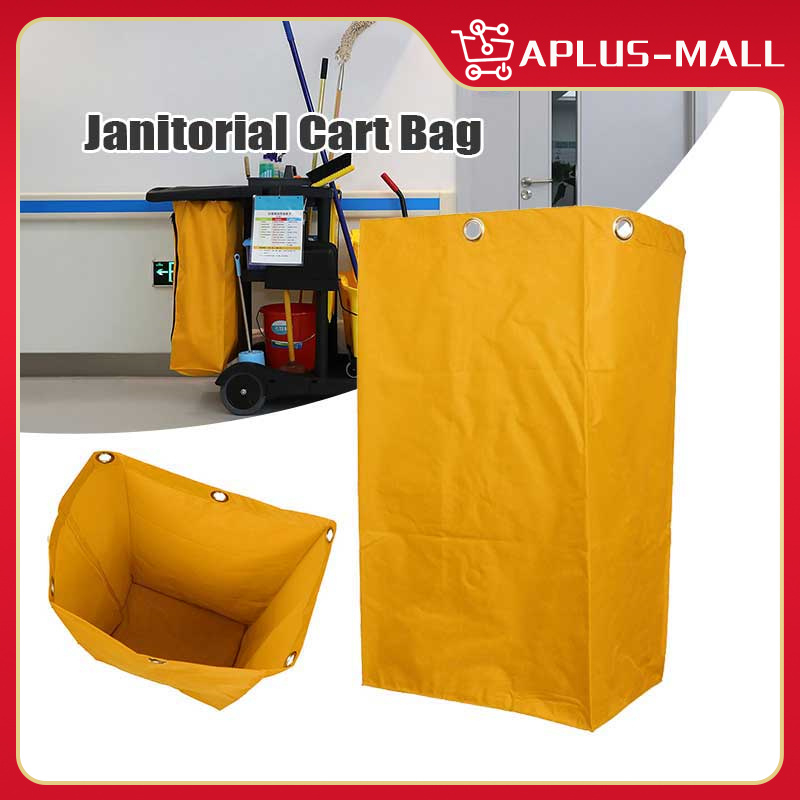Janitorial Cart Vinyl Bag Trolley Garbage Bin Bag Cleaning Bag