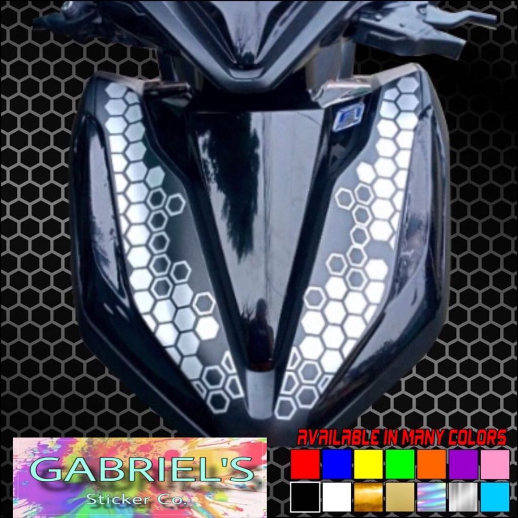 honda click v2 honeycomb sticker diecut machinecut waterproof | Shopee ...