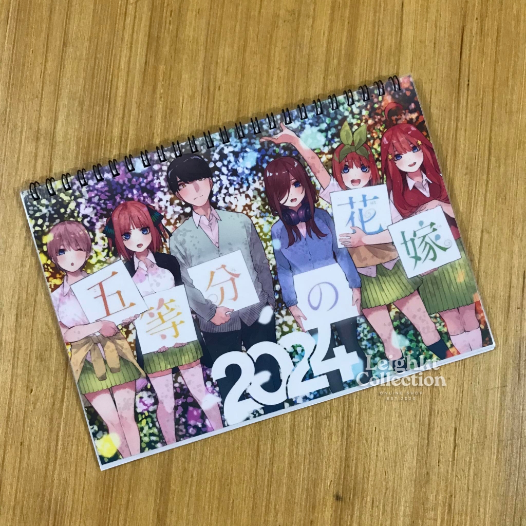 Leighkt The Quintessential Quintuplets Calendar 2024 Anime Wall