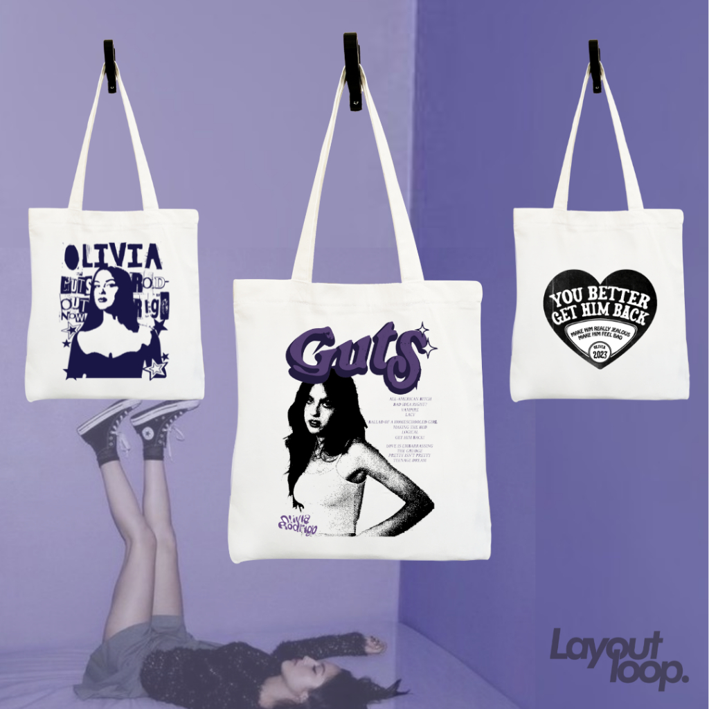 Guts by Olivia Rodrigo Tote Bags Shopee Malaysia