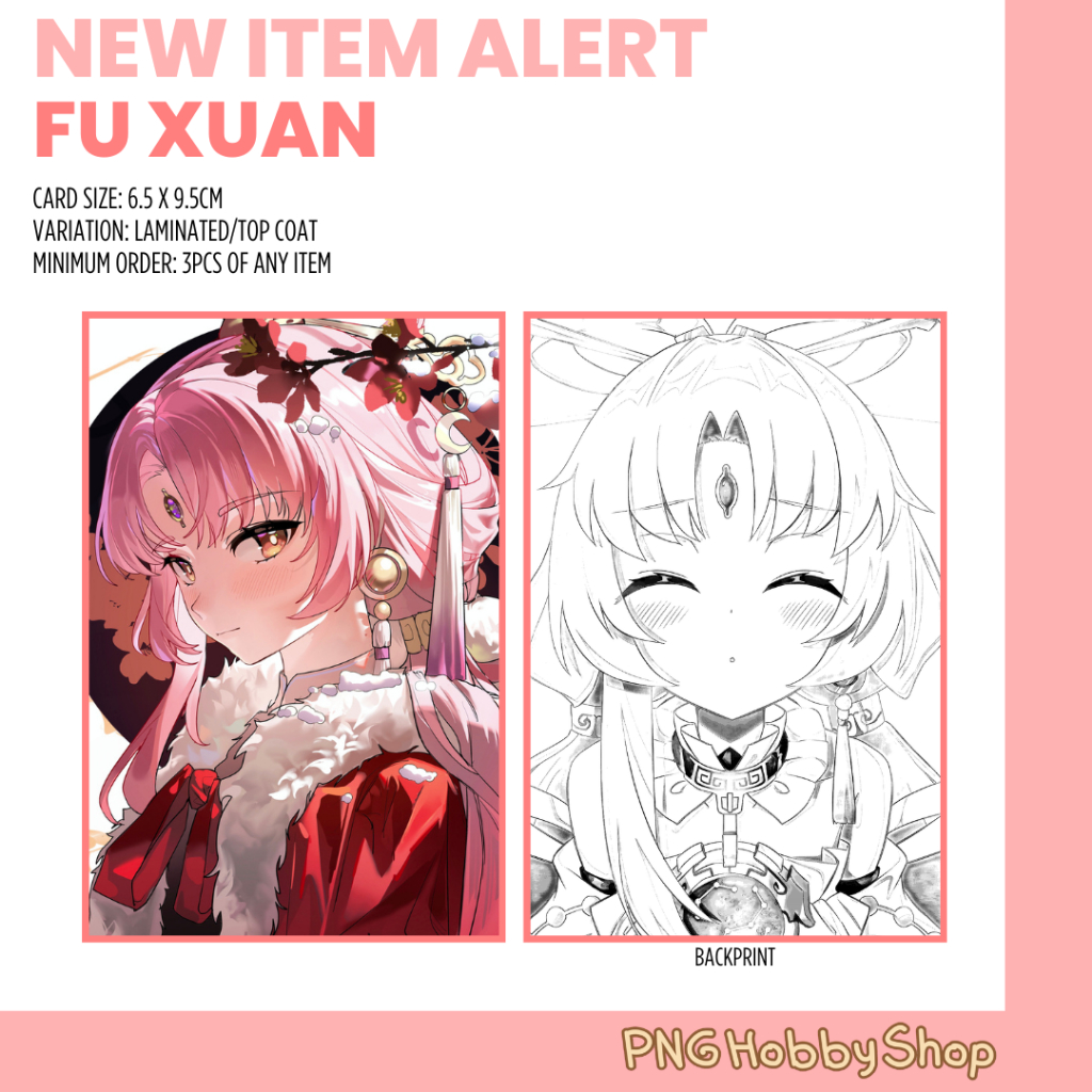 Fu Xuan Honkai Star Rail Anime Photocard and Keychain - PNG Hobby Shop ...