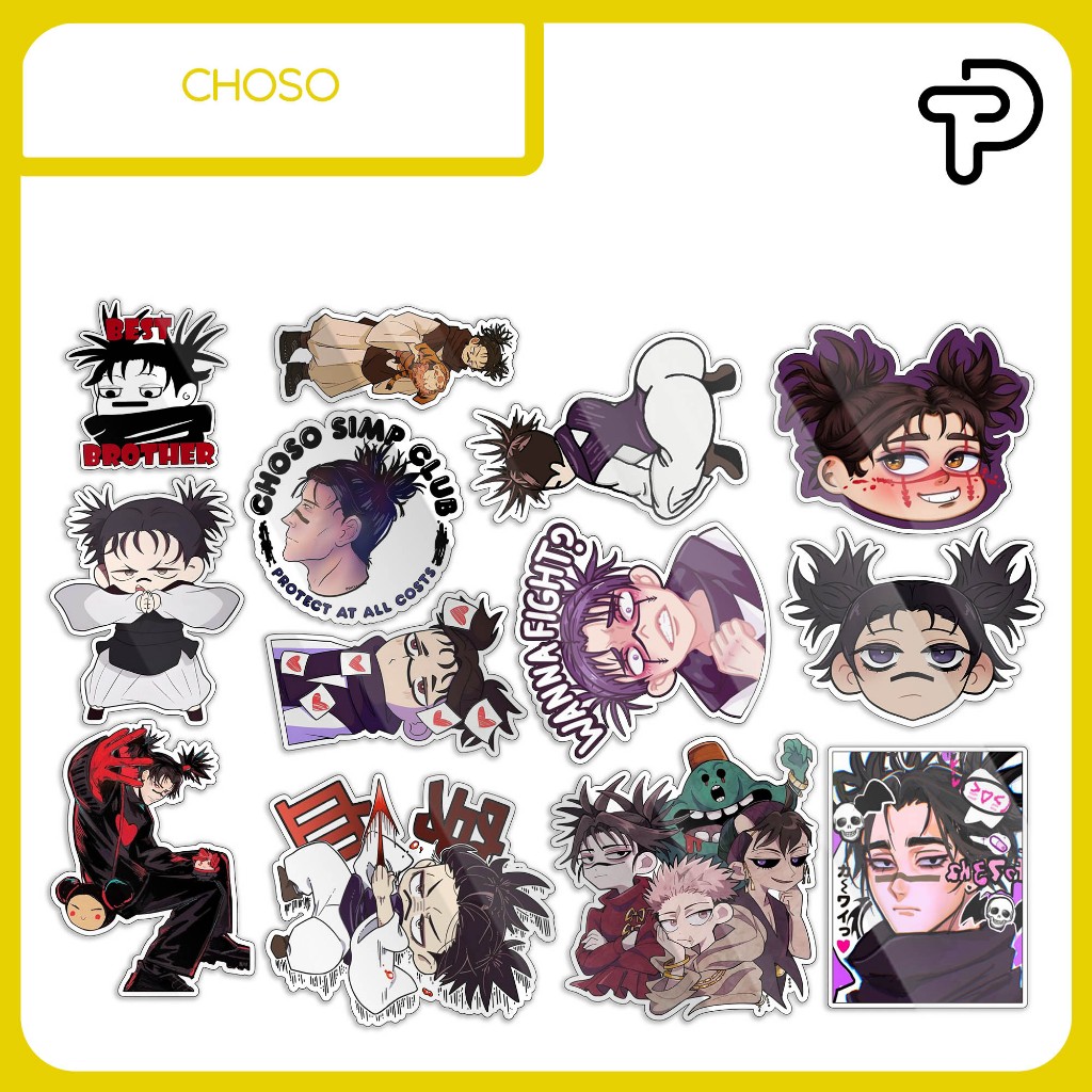 Jujutsu Kaisen Sticker Pack | Choso | Vinyl Sticker | WaterProof ...