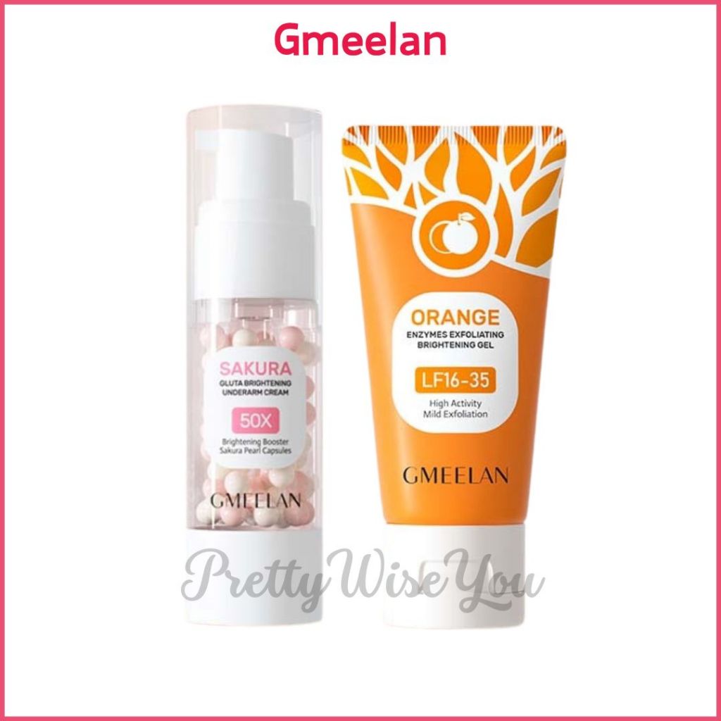 Gmeelan Sakura Gluta Brightening Underarm Cream Orange Enzymes 