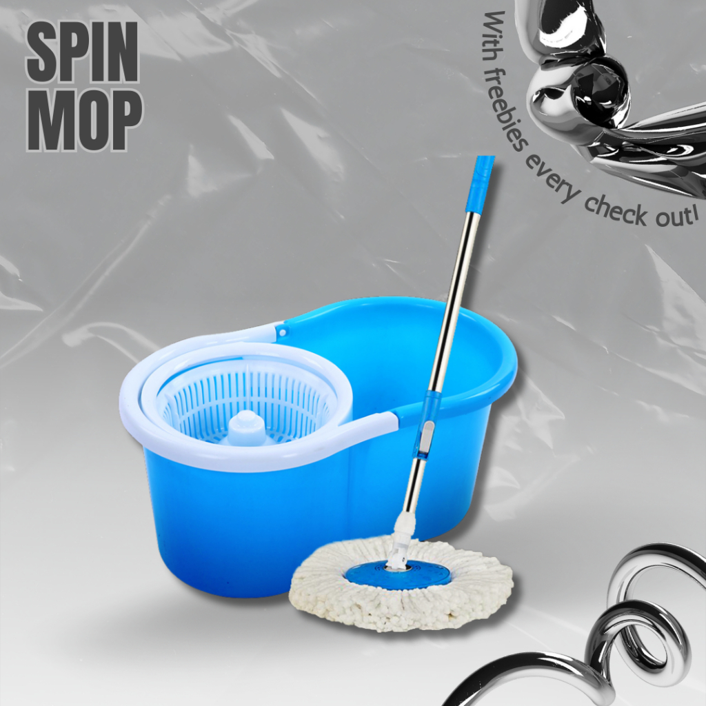 Spin Mop With Spinner And Bucket Magic Tornado Mop 360 Easy Rotating ...