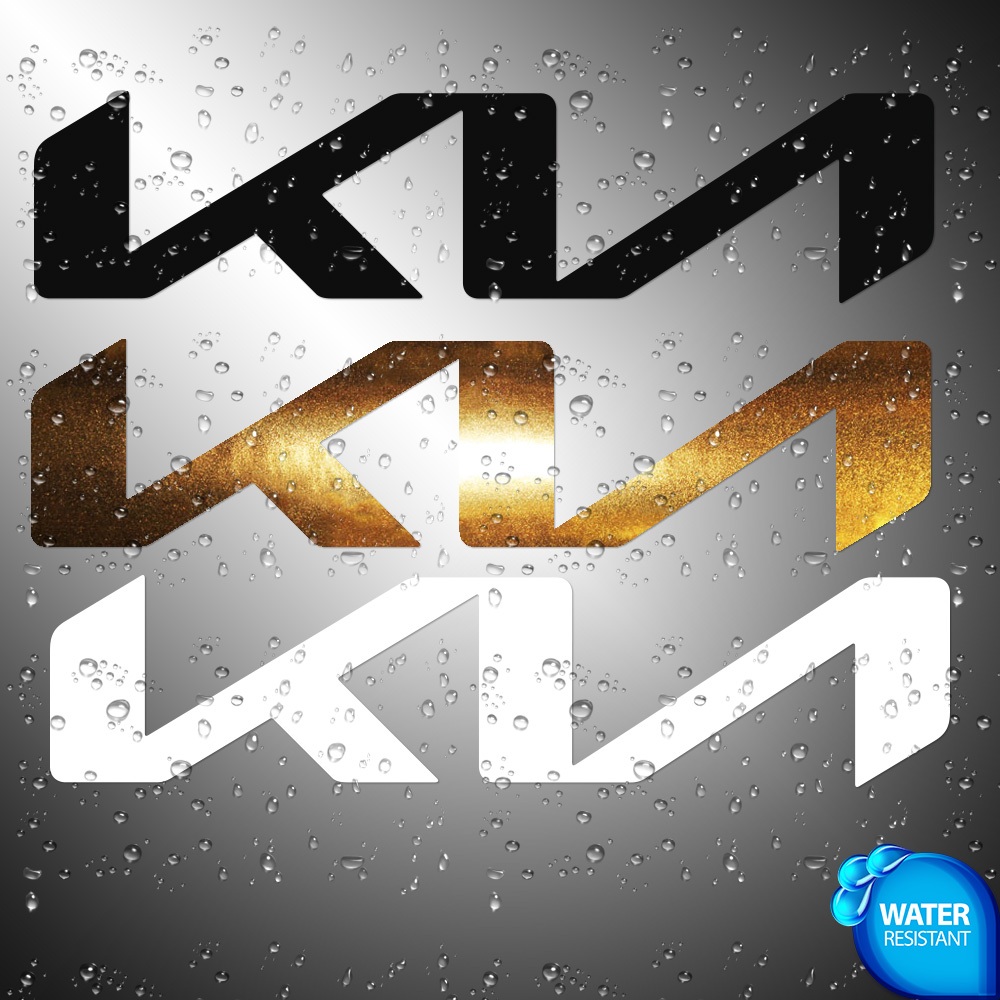 KIA Sticker | Weather proof die-cut decals | 8 inches | Shopee Malaysia